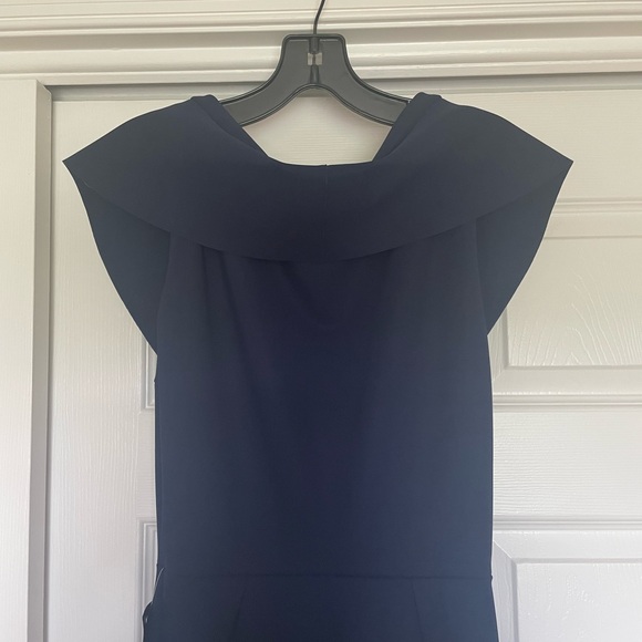 BRAND NEW WITH TAGS Chiara Boni La Petite Robe Navy Blue Trumpet Gown. - Picture 7 of 11